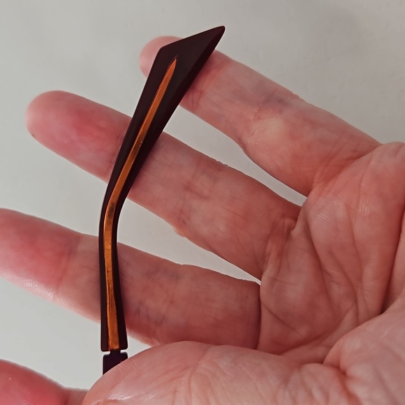 Jai Kudo Glasses: Purple and Orange Rectangular Bayonette Glasses - Picture 11 of 14